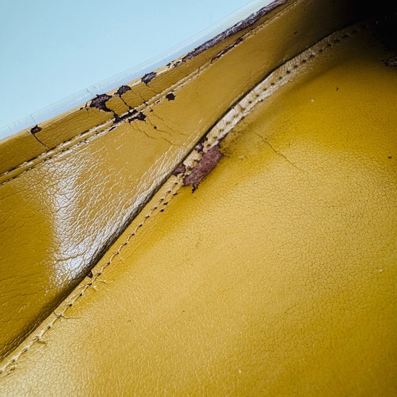 Coach Chelsea Ballet Flats Ivory Leather & Patent Leather Cap Toe Womens Sz 9.5B - Picture 11 of 12